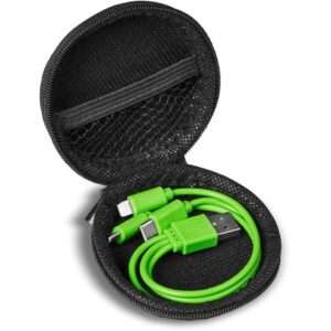 Sammy Tri-Cable in EVA Case - Lime