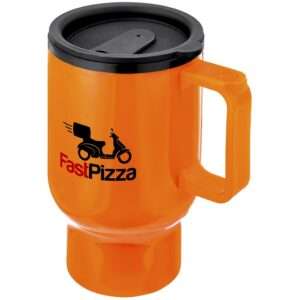 Altitude Whimsy Plastic Double-Wall Mug - 430ml - Orange