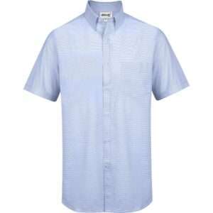 Mens Short Sleeve Earl Shirt - Sky Blue
