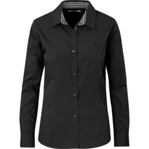 Ladies Long Sleeve Warrington Shirt - Black
