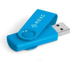 Axis Gyro Flash Drive - 8GB - Cyan