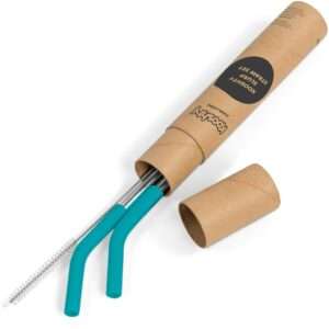 Kooshty Slurp Straw Set - Turquoise