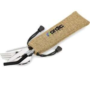 Kooshty Safari Cutlery & Straw Set - Black