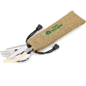 Kooshty Safari Cutlery & Straw Set - Cream