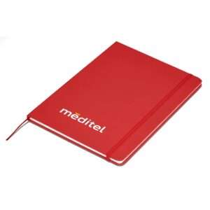 Omega A4 Hard Cover Notebook - Red