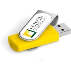 Axis Dome Flash Drive - 16GB - Yellow