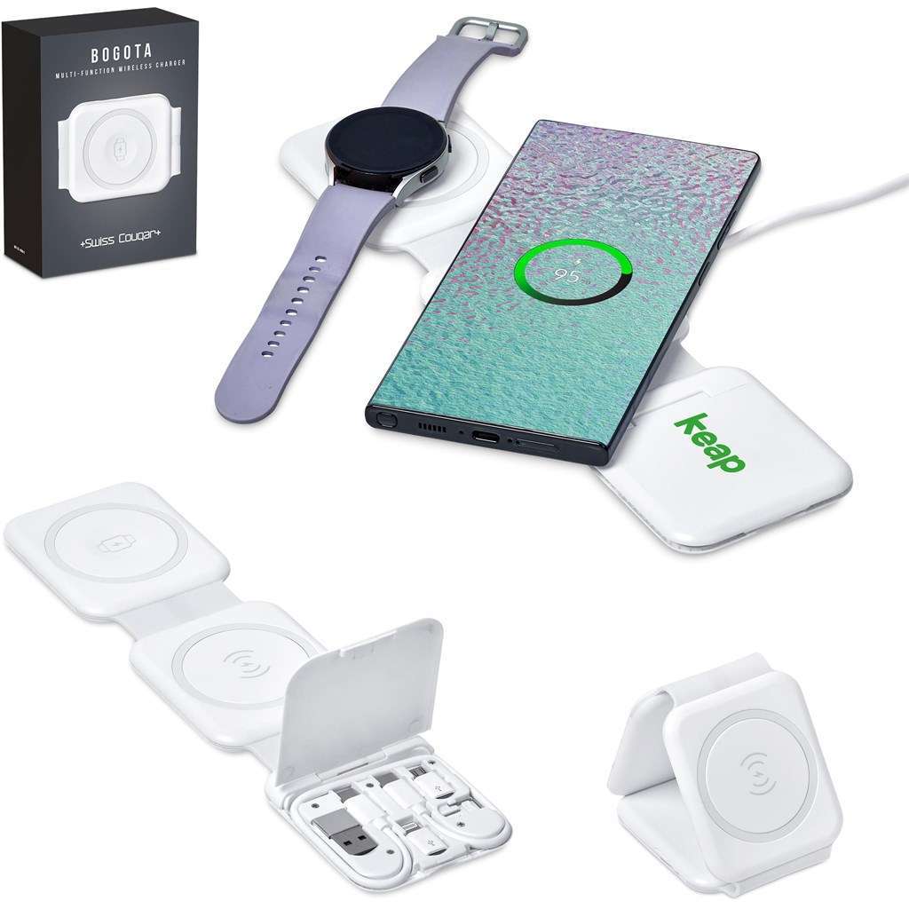 Swiss Cougar Bogota Apple Wireless Charger - Solid white